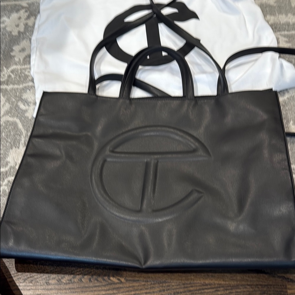 Telfar Black Tote Bag